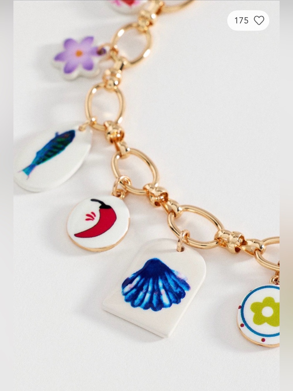 Anthropologie Mosaic Charm Necklace, NWT - Picture 3 of 3